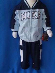 NIKE Girls 2 piece Jogging Suit Blue Size 36 Months NWT  
