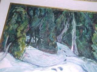 ROBERT BATEMAN Lake Boshjung painting with Bateman COA  