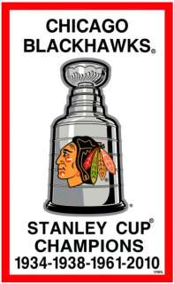 Chicago Blackhawks 3x5 NHL Licensed Stanley Cup Banner  