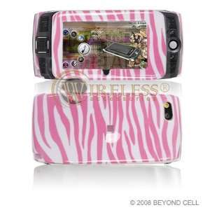  Sidekick LX 2009 Cell Phone Pink/White Zebra Design 