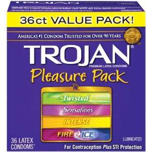  Trojan Pleasure Pack Condoms 36 ct. Health & Personal 