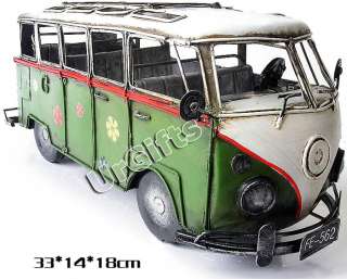 UrGifts     Vintage Hand Made VW Volkswagen Bus Tin Car Model NEW
