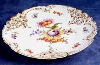 Porcelain germany pair cabinet plates nymphenburg hand  