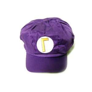 Super Mario Bros Waluig Cotton Elastic Hat (Teen Size 