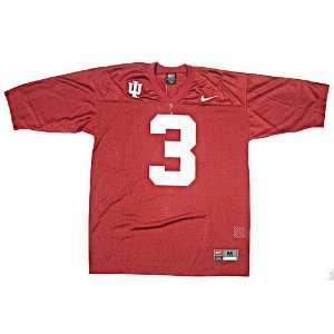  Nike Indiana Hoosiers #3 Crimson Replica Football Jersey 