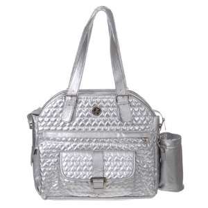 Ultimate Tote   Im in Love   Silver Puffed Hearts  Sports 