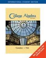 College Algebra 9th Edition by Gustafson, Frisk New 9780495012665 