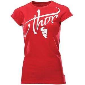  Thor Motocross Womens Soda T Shirt   X Large/Red 
