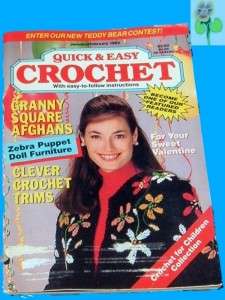 Quick & Easy Crochet  1993 1996   Choose from 23 Issues  