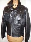 Harley Davidson Leather Jacket Border Hawk FLSTS Medium (or XL Tall 