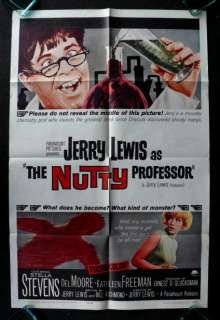 THE NUTTY PROFESSOR * 1SH ORIG MOVIE POSTER JERRY LEWIS  