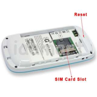   3G MIFI Router WIFI Hotspot + SIM card slot PC/Laptop/ipad/PSP/iphone
