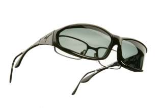 VISTANA OverRX Sunglasses Black POLARIZED Grey   W412G   FREE USA 