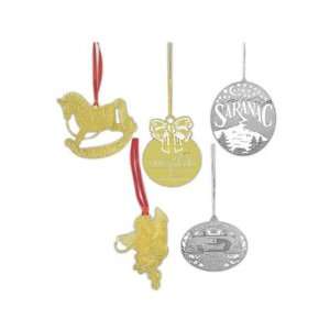  4   Beautiful etched brass holiday ornament.
