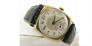 Mint 9k Gold Rolex Unicorn Cushion Deco Watch 1924  