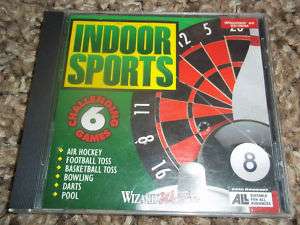 Indoor Sports (PC Video Games) air hockey pool darts +  