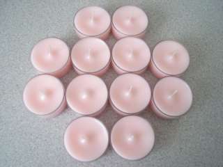 Pink Tea Lights Candles Unscented 12 Pack  