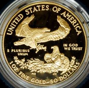1989 4pcs American Eagle Gold Bullion Proof Coin Set w/Case & COA 
