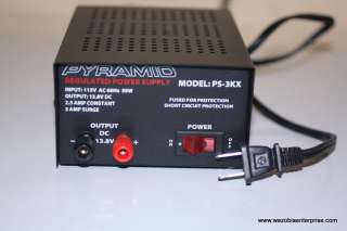 PYRAMID REGULATED POWER SUPPLY PS 3KX PS3KX 13.8V  