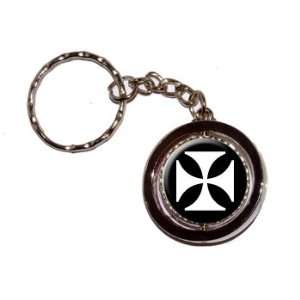  Iron Maltese Cross   New Keychain Ring Automotive