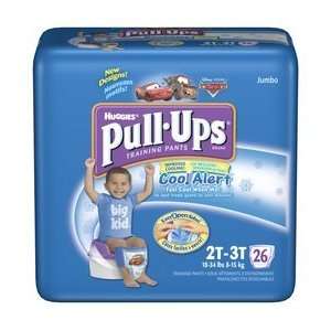 Huggies Pull Ups Training Pants, with Cool Alert, Size 2T 3T (18 34 lb 