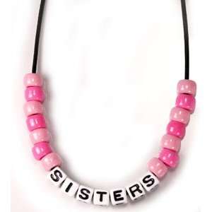 Girl Scout Necklace Bead Kit   Pink SISTERS, Makes 6 necklaces 