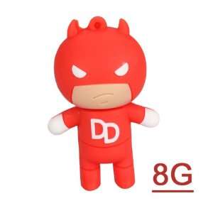  8 GB Cartoon Style USB 2.0 Flash Drives U Disk   Red 
