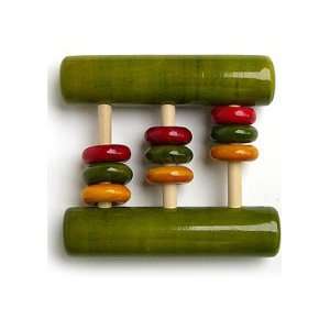  EarthenTree   Green Abacus Rattle Toys & Games