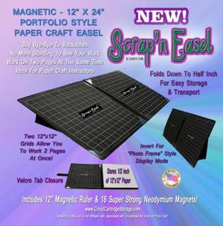 SCRAP N EASEL Magnetic Portable Scrapbook Work Surface  