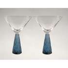 Artland Prescott Martini Glass in Slate Blue (Set of 2)
