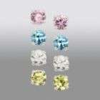 zirconia star stud 20g sold individually 14k gold nose stud with prong 