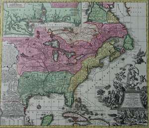 SPLENDID LARGE MAP OF NORTH AMERICA WITH LOUISIANA FLORIDA CANADA 