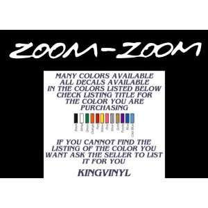  Mazda Zoom Zoom Windshield Decal 36 (White) Automotive