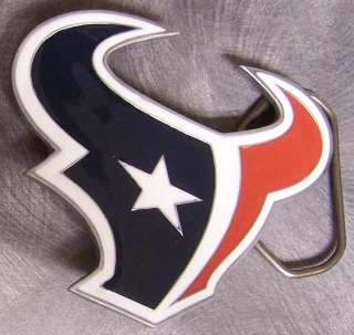 NFL Pewter Belt Buckle Houston Texans NEW  