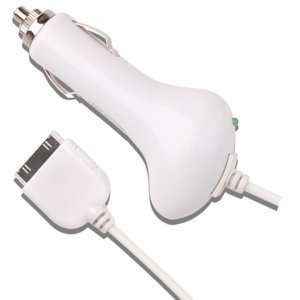   Car Charger for Apple iPhone 4 (White) Cell Phones & Accessories