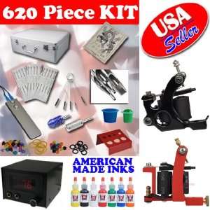   Tattoo Kit 2 Machine Supply 7 Full color USA Ink Health & Personal