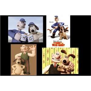  Wallace and & Gromit Movie Magnets, Set of Four Kitchen 