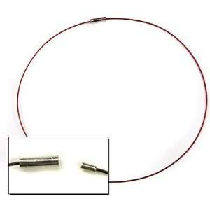    RED CABLE CHOKER magnetic clasp Necklace NEW 