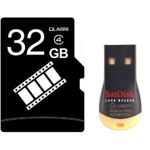 FilmPro 32GB 32G Class 4 MicroSD C4 MicroSDHC Micro SDHC Flash Memory 