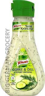 KNORR Germany   SALATKROENUNG   Cucumber & Dill   7.95 fl oz / 235 ml 