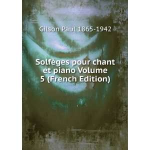  SolfÃ¨ges pour chant et piano Volume 5 (French Edition 