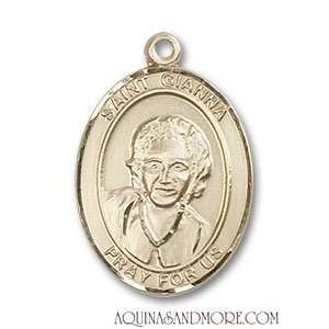 St. Gianna Medium 14kt Gold Medal