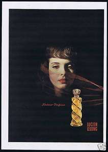 1946 Lucien Lelong Sirocco Perfume Vintage Print Ad  