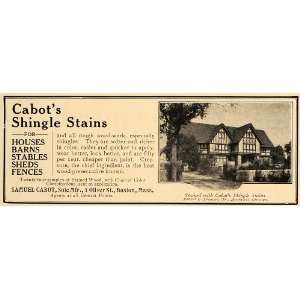1907 Ad Robert C Spencer Architect Cabots Shingle Stain   Original 