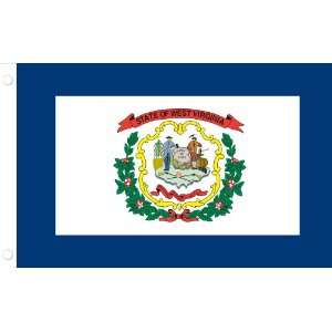   State Flag, West Virginia, 4 Foot by 6 Foot Patio, Lawn & Garden