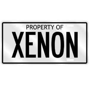 NEW  PROPERTY OF XENON  LICENSE PLATE SIGN NAME 