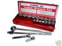 21pc. 3/4 DRIVE DR RATCHET SOCKET SET TOOL SAE WRENCH  