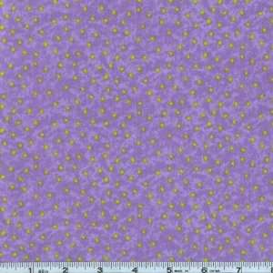  44 Wide Zoo Parade Flannel Dots Lavender Fabric By The 