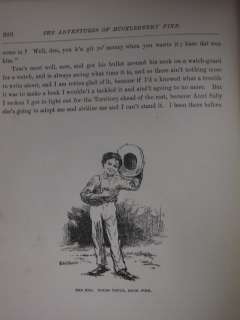 ADVENTURES OF HUCKLEBERRY FINN 1st ED 1st Print MARK TWAIN 1885 With 