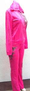 ANGEL WINGS in sinful PINK color dress 2 pc Tracksuit sz XL Ed Hardy 